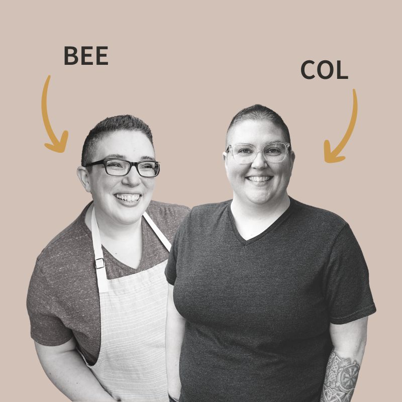 Bee and Col, co-founders of Simple Alchemy Co.