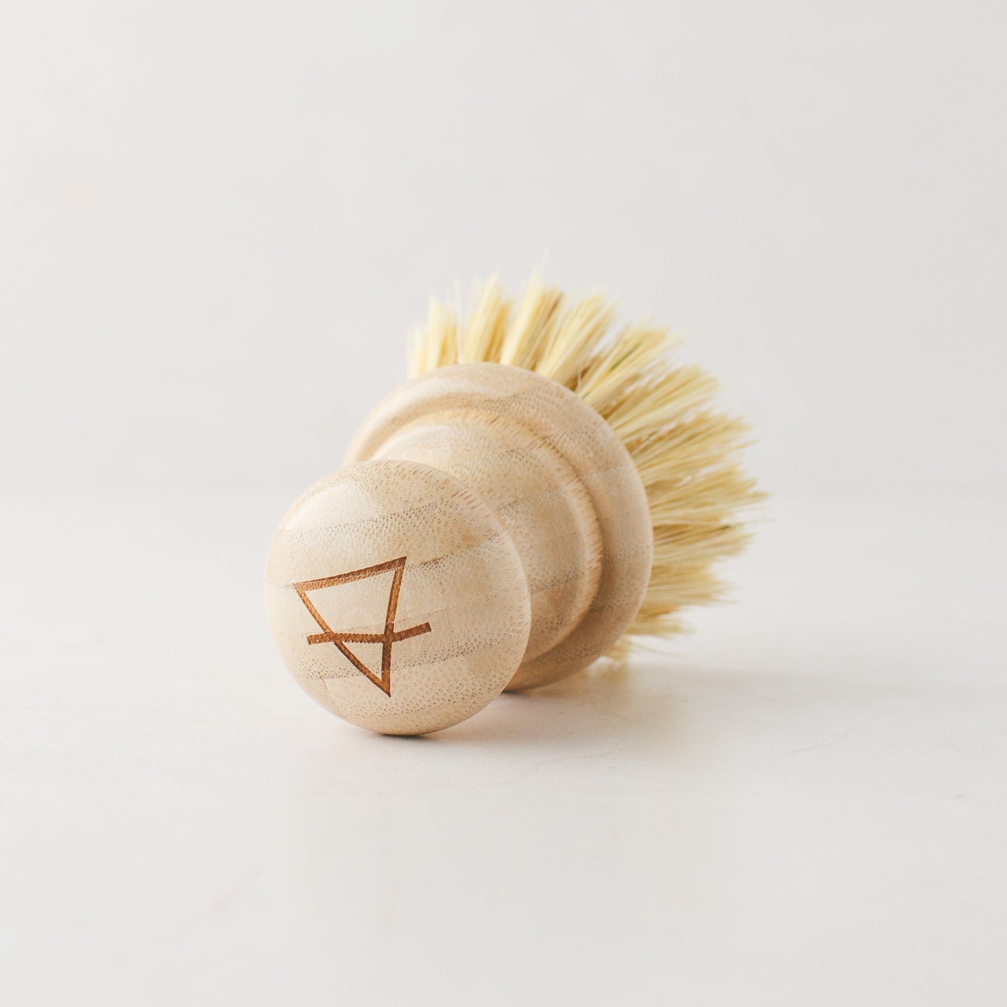 Plastic-free dishwashing brush promoting an eco-conscious lifestyle.