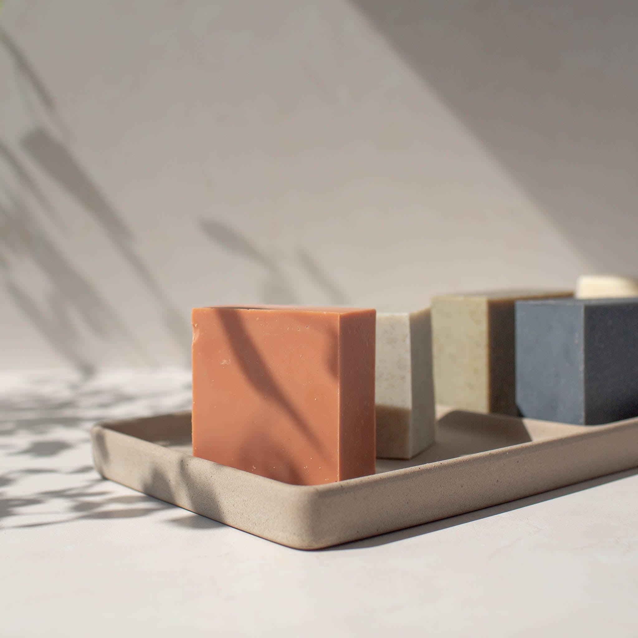 Shampoo Bar Soap with other vegan and cruelty-free bar soaps.